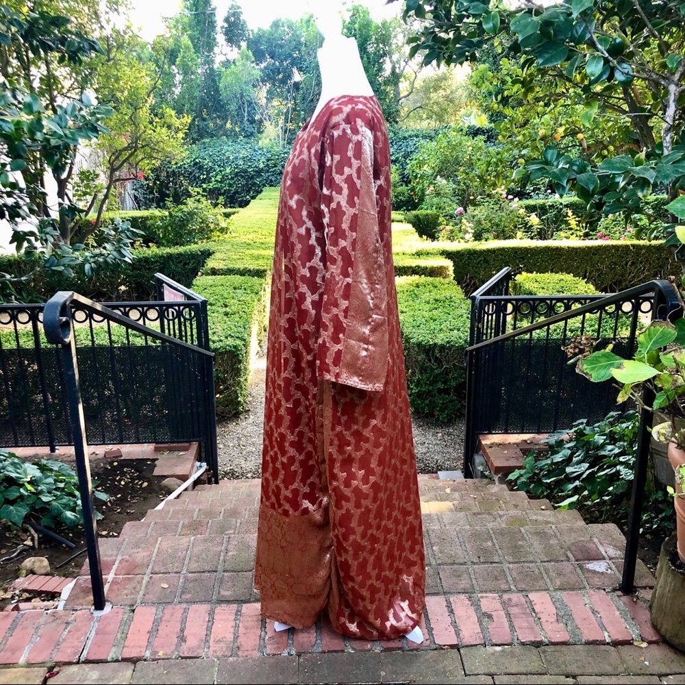 ❤️ Vtg Embroidered Women’s Caftan Kaftan Plus 1X - Picture 4 of 11